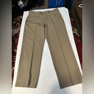 Haggar Dress Pants Men's 36x29 Tan Classic Fit Stretch Expand Waistband